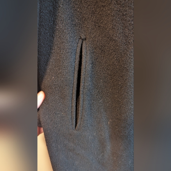 Vintage Cashmere and Mink coat from 1950s 60s in Black EUC size M/L - Picture 4 of 10